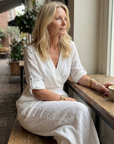 Wanda | Cross Front Wide Leg Jumpsuit