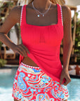 Tessa | Stylish Ruched Tankini Swim Set