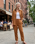 Noor | Long Sleeve Shirt Tapered Pants Set