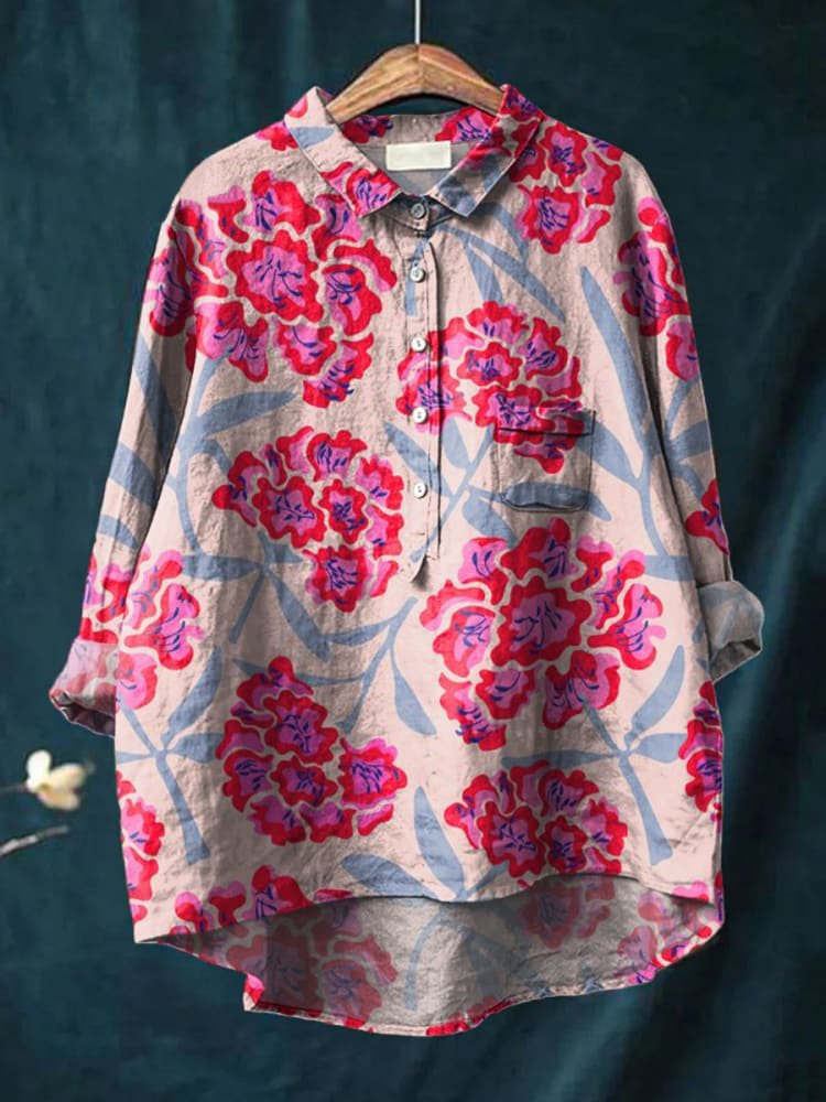 Rosalia | Women’s Soft Bloom Print Casual Shirt