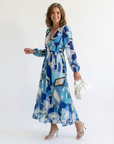 Althea | Long Sleeve Floral Maxi Dress