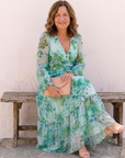 Althea | Long Sleeve Floral Maxi Dress