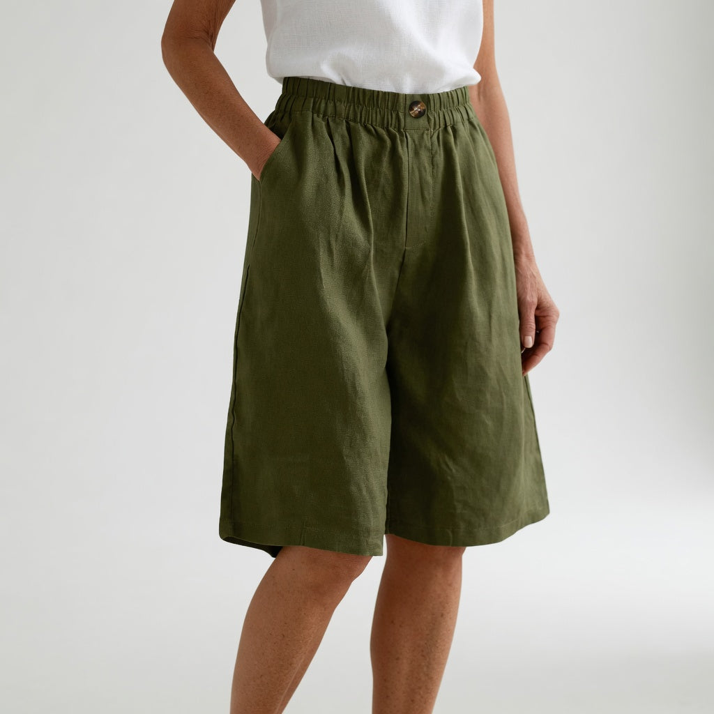 Wandeline™ — Short Loose Elastic Waist Comfortable Natural Summer Pants