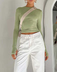 Brooklyn | Women Summer Long Sleeve Crop Top