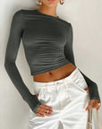 Brooklyn | Women Summer Long Sleeve Crop Top