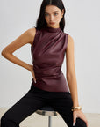 Ella | Women’s Summer Sleeveless Chic High Neck Top