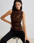 Ella | Women’s Summer Sleeveless Chic High Neck Top