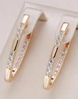 Sophisticated earrings with zirconia stones
