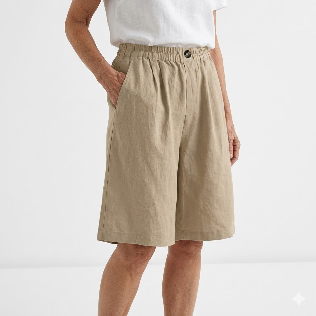 Wandeline™ — Short Loose Elastic Waist Comfortable Natural Summer Pants
