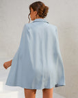 Daisy | Women’s Cape Blazer Mini Dress Gold Buttons