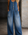 Saylor | Vintage Washed Cotton Denim Overalls