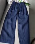 Hadley | Wide Pants in Cotton and Linen Blend