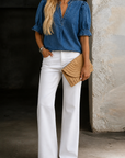 Ashley | Vintage V-Neck Denim Essential