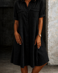 Patricia | Casual Denim Style Midi Dress