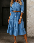 Barbara | Casual Elegant Denim Dress