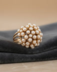 Classic Inlaid Pearl Gold Ring