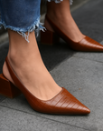 Evelyn | Women Pointed Toe Block Heel Shoes