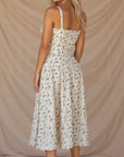 Samantha | Women’s Corset Midi Dress Flowing Skirt
