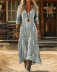 Evelyn | Vintage-Inspired Long Sleeve Casual Dress