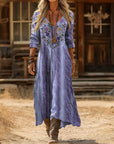 Evelyn | Vintage-Inspired Long Sleeve Casual Dress