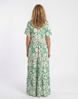 Zuleika | Short Sleeve V Neck Floral Midi Dress