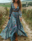 Jennifer | Women’s Summer Boho Ruffled Maxi Dress