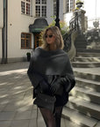 Chloe | Women Elegant Draped Cape Coat