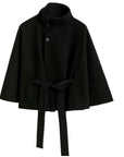 Erica | Women’s Winter High Collar Belted Coat