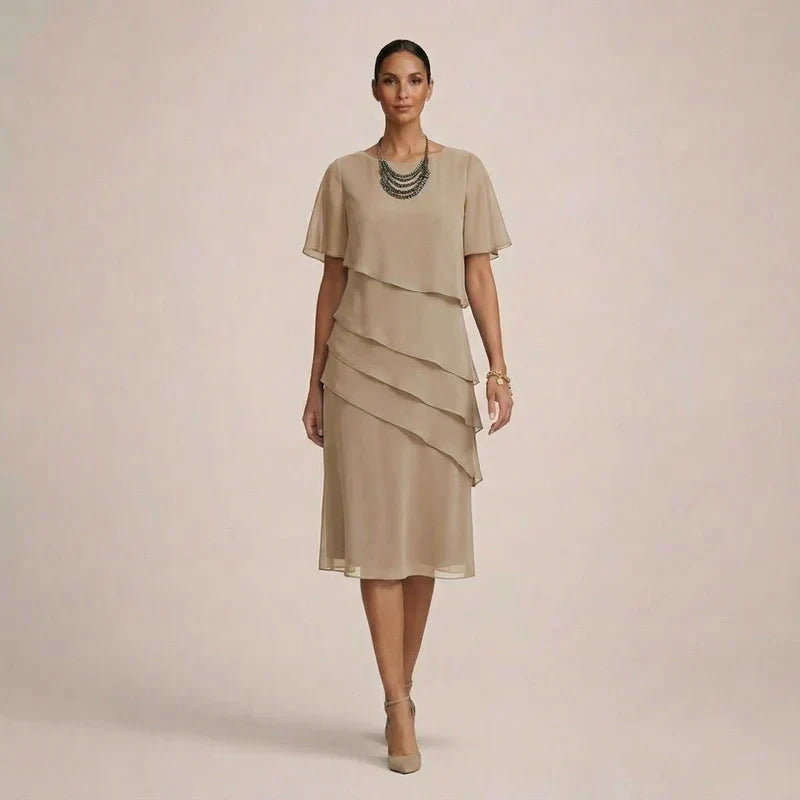 MARA | Elegant Ruffled Dress with Flattering Comfort