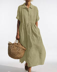 Lysandra™ - Flowing Summer Shirt Dress