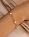 Timeless Pearl Chain Bracelet