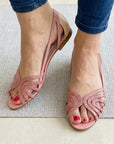 Open-toe sandals with metallic shine