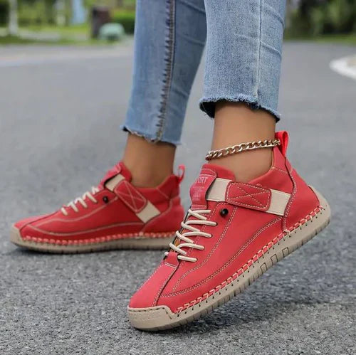 Gisela - Comfortable orthopedic shoes with leather effect