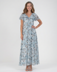 Ismeria | Floral Chiffon Maxi Dress