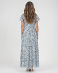 Ismeria | Floral Chiffon Maxi Dress