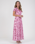 Ismeria | Floral Chiffon Maxi Dress