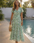 Ismeria | Floral Chiffon Maxi Dress