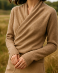 Rose | Women’s Elegant Wrap Crossover Chic Sweater