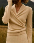 Rose | Women’s Elegant Wrap Crossover Chic Sweater