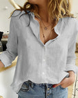 Makayla | Women Relaxed Fit Button Down Blouse