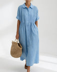 Lysandra™ - Flowing Summer Shirt Dress