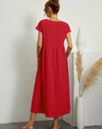 HEIKE | FLOWING MIDI DRESS OF TIMELESS ELEGANCE