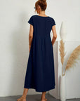 Gabrielle™ — Midi dress with timeless elegant fabric