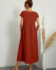 Gabrielle™ — Midi dress with timeless elegant fabric