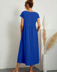 Gabrielle™ — Midi dress with timeless elegant fabric