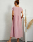 Gabrielle™ — Midi dress with timeless elegant fabric