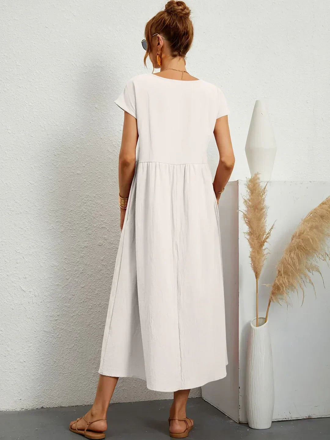 HEIKE | FLOWING MIDI DRESS OF TIMELESS ELEGANCE