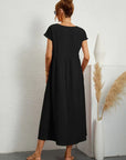 HEIKE | FLOWING MIDI DRESS OF TIMELESS ELEGANCE