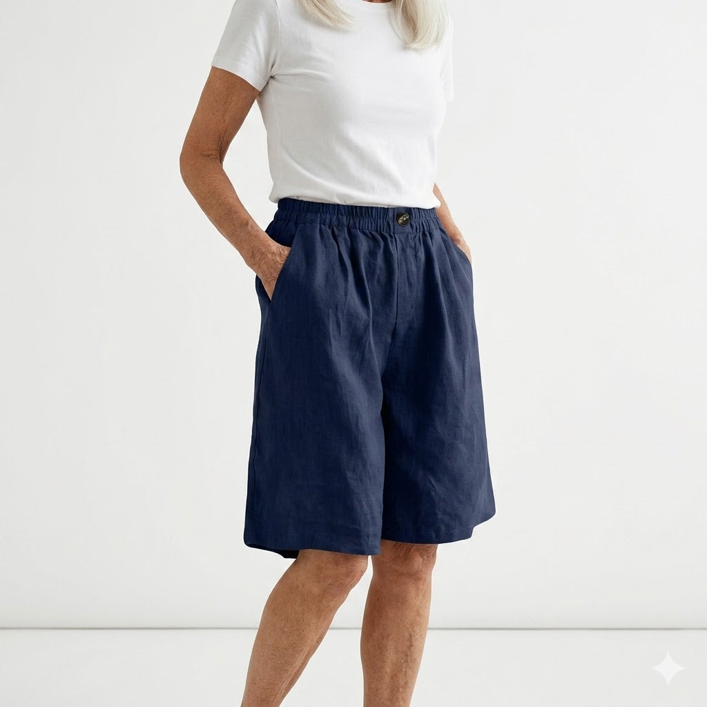 Wandeline™ — Short Loose Elastic Waist Comfortable Natural Summer Pants
