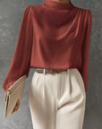 Madison | Women Elegant Relaxed Fit Long Sleeve Blouse